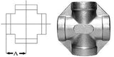 Cross SS304 Stainless Steel 1/4&quot; | Global Material Processing
